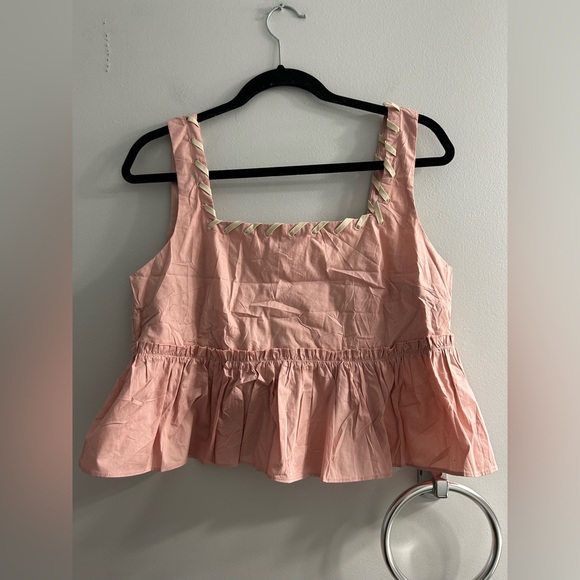 NWT Anthropologie En Elly Babydoll Stitch-Trim Tank - Picture 6 of 8